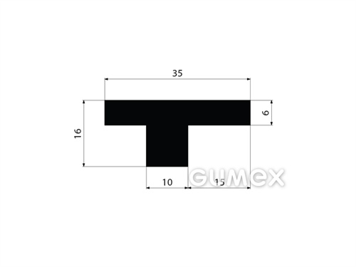 GUMMIPROFILE T-FORM - SBR